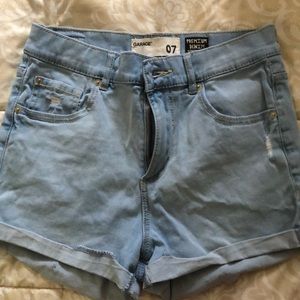 Garage High Waisted Jean Shorts